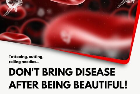 Tattooing, cutting, rolling needles... Don't bring disease after being beautiful!