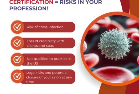 LACK OF BLOODBORNE PATHOGENS CERTIFICATION = RISKS IN YOUR PROFESSION!