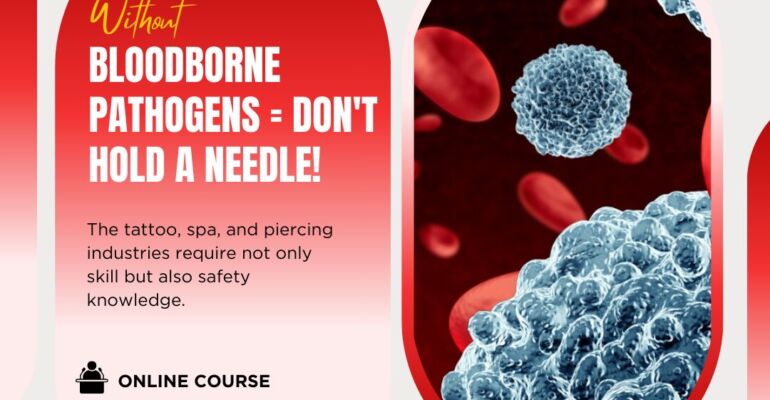 NO BLOODBORNE PATHOGENS = DON'T HOLD A NEEDLE!